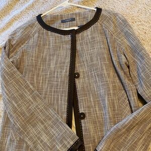 Liz Claiborne Brown and Tan Blazer